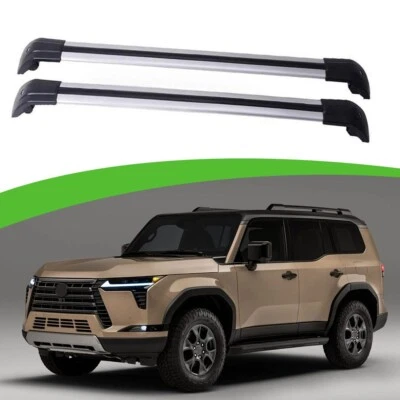 2Pcs For Lexus GX550 2024 2025 2026 Lockable Roof Rail Rack Cross Bar Crossbar - Image 1 of 4