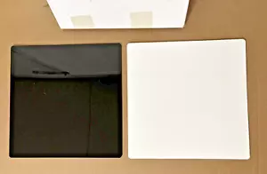NEU Niubee 12” x 12” schwarz-weiß Acryl Fotohintergründe (2 Platten) - Bild 1 von 2