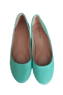 Bailarina clásica Bella Marie talla 9 Dana punta redonda plana verde  Foto 1 de 4