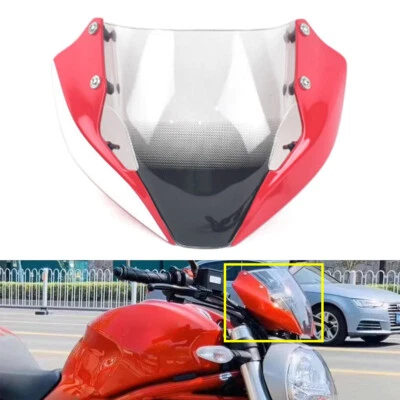 Прозрачный измеритель ветрового стекла солнцезащитный козырек для Ducati Monster 821 1200 797 2018-2023 - Изображение 1 из 4