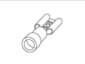WALDOM AA-2137-032 Spade terminal 4.75 mm x 0.81 mm 22 AWG New Qty -150 - Picture 1 of 1