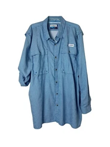 Camicia da Pesca Magellano Piccola Cappa a Quadri Ventilata Roll Tab Uomo Taglia 2XL Blu - Foto 1 di 12