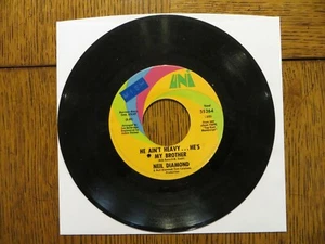 Neil Diamond – He Ain't Heavy, He's My Brother - 1970 - UNI 55264 7" Single VG - Picture 1 of 2