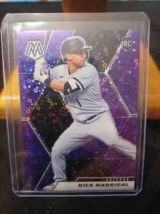 2021 mosaic baseball Quick Pitch Purple Disco/50 Rc Nick Madrigal