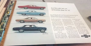1965 CHEVROLET Range Original Sales Advert - Foto 1 di 1