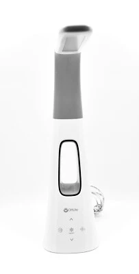 OttLite Fan Desk Lamp,LED,TFan,ouch Control,Model #NLB100,White/Gray,18x4.6x4" - Image 1 of 3