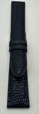 GPF Pregiato cinturino in lucertola blu semi imbottito mm18/16 handmade