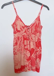 Topshop Floral Strappy Top Size 8 - Picture 1 of 7