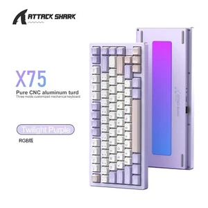 ATTACK SHARK X75 Full Aluminum Keyboard VIA Wireless Gasket Mechanical Hot-Swap - Bild 1 von 15