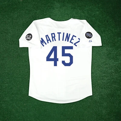 Pedro Martinez 1993 Los Angeles Dodgers Cooperstown Home White Jersey - Image 1 of 4