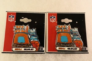 DOS pines de solapa: 2007 oficial de la NFL 41o Super Bowl XLI - Miami Florida FL - Imagen 1 de 4