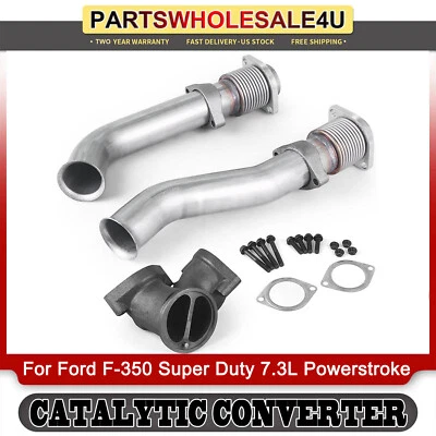 Turbocharger Up Pipe Kit Fits 99.5-03 Ford F-350 Super Duty 7.3L Powerstroke Foto 1 de 4