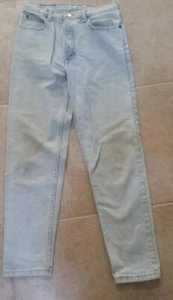 GAP 1969 GIRLS SIZE 14 VINTAGE FADED LT BLUE STRAIGHT LEG DENIM BLUE JEANS (J5) - Picture 1 of 4