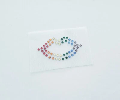 Aplique de labios Rainbow Kiss, labios arco iris hierro en transferencia, labios Pride Rainbow  Foto 1 de 2