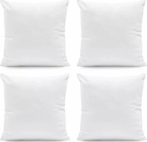 Pack of 4 Throw Pillows Insert Ultra Soft Bed & Couch Sofa Decorative Pillows  - Picture 1 of 4