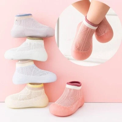 Summer Baby Girl Boys Toddlers Anti-slip Slippers Socks Boots Shoes Slippers US - Image 1 of 4