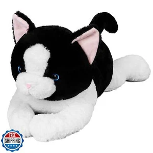 Peluche Wepop 5 lb con peso, peluche de gato grande de 24 pulgadas, lindo peluche suave Pil - Imagen 1 de 5