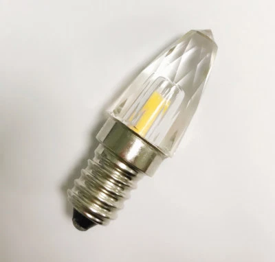 E14 E14S K9 Crystal LED Bulb 1505 COB+SMD 110V/220V 4W Glass Light White/Warm - Image 1 of 4