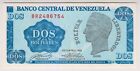 1989 Venezuela 2 Bolivares 2486754 Paper Money Banknotes Currency