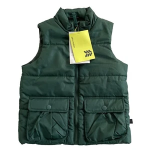 NEW Boys All In Motion Green Insulated Puffer Vest Size S (6/7) - Picture 1 of 7