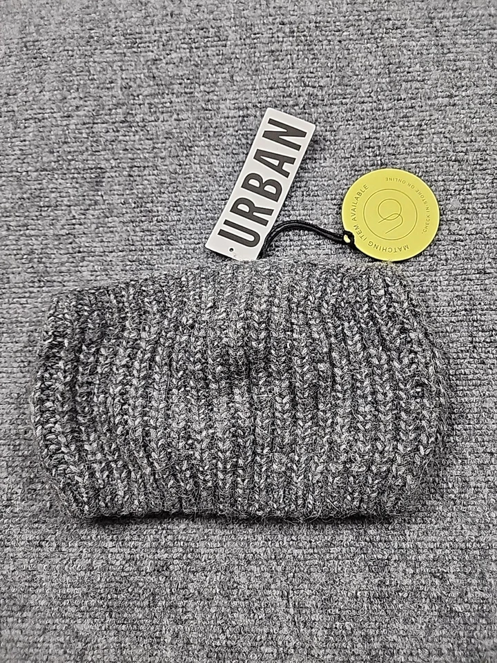 Urban Outfitters Mezcla de Alpaca Tejido Diadema Calentador de Oreja Invierno Gris Nieve Nuevo con Etiquetas $39 Foto 1 de 4