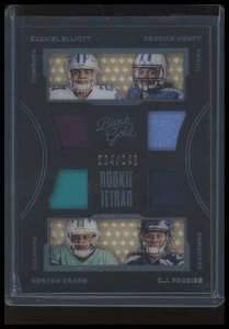 2016 Black Gold Henry Prosise Elliott Drake Rookie Tetrad White Jersey /149 - Picture 1 of 2