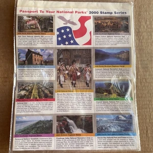 De colección - Serie de estampillas Pasaporte a Parques Nacionales 2000 - Nuevo sellado - Imagen 1 de 12
