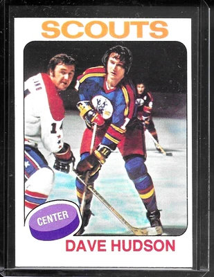 1975-76 Topps - Dave Hudson #122  NM+ - Image 1 of 2