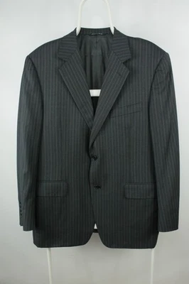 Chaqueta Blazer Canali Gris Lana Rayas Para Hombre Calce Regular Talla: 40/50R Foto 1 de 4
