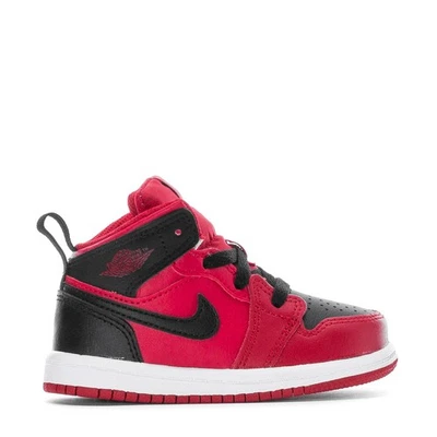 Niño pequeño Jordan 1 Mid "Reverse Bred" Gimnasio Rojo/Negro-Blanco (640735 660) Foto 1 de 4