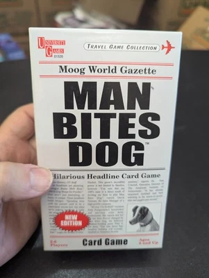 MAN BITES DOG Travel Edition Card Game 100% COMPLETE 2016 - Image 1 of 4