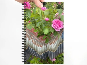 Blank Journal 5.5 × 8.5 Inches, Garden Angel - Roses, Spiral Bound, 140 Pages - Picture 1 of 7