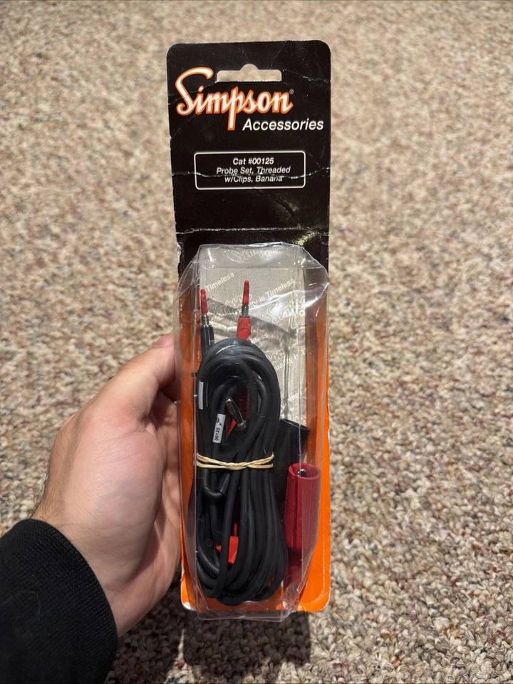 Simpson Meter Test Leads (#00125) (NEW SEALED OEM SET) for the 228, 229, 260  - Image 1 of 1