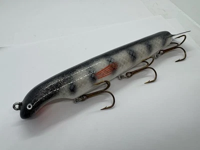9" Dead Head Custom Tailbone T-Bone Show Whitefish Jerkbait Glidebait Musky Lure - Image 1 of 4