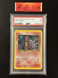 PSA 7 Entei Holo Rare Neo Revelation 6/64 Pokémon Card - Picture 1 of 6