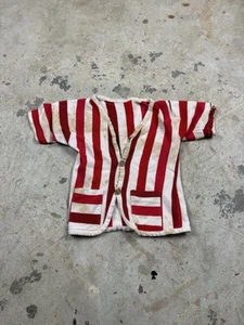 Vintage 50’s Cardigan Kids Red And White 100% Cotton - Picture 1 of 7