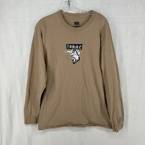 T-shirt Empyre marrone grafica Death Valley manica lunga taglia large - Foto 1 di 17