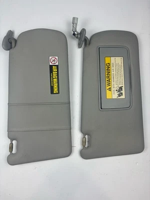 Juego de pares de parasoles laterales del conductor del pasajero Acura TSX 2004-2008 gris vinilo iluminado Foto 1 de 4