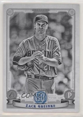 2019 Topps Gypsy Queen Black & White /50 Zack Greinke #62 - Image 1 of 2