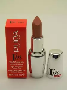 PUPA I'M Pure-Colour Lipstick Absolute Shine 101 Nude Code - 3,5g - Picture 1 of 1