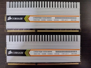 Corsair DDR3 RAM CM3X1024-1333C9DHX (2 x 1 GB matched pair) - Picture 1 of 1