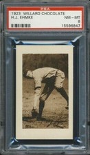 1923 V100 Willard's Chocolate Howard Ehmke PSA 8 Boston Red Sox