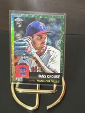2022 Topps Chrome Platinum Anniversary Green Toile Hans Crouse RC 51/99