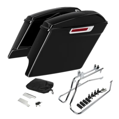 5" Saddlebag 6x9" Speaker Lid & Bracket Fit For Harley Softail Fatboy FLST 84-17 - Image 1 of 4