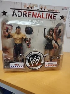 Miz & Layla Adrenaline Series 29 WWE World Wrestling Jakks Pacific 2008 Neu - Bild 1 von 10