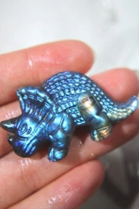 1.7x1.0inch dinosaur crystal labradorite Carved Healing Reiki Y5851 - Picture 1 of 2