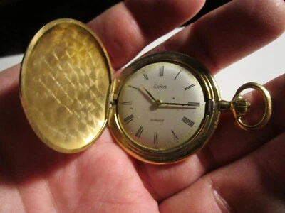 RELOJ BOLSILLO ESKA VINTAGE HECHO EN SUIZA CUARZO SIN PROBAR - OFC-T2 Foto 1 de 4