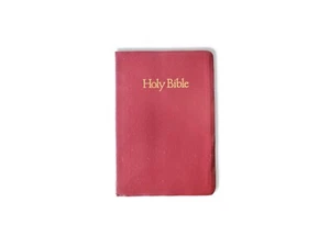 1984 Holy Bible KJV Nelson Self Pronouncing Red Letter Regency Bonded Leather  - Picture 1 of 12