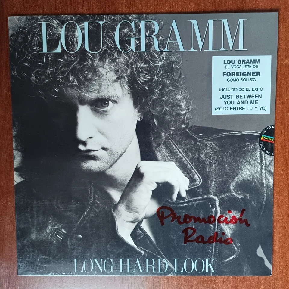 Lou Gramm – Long Hard Look [1990] Vinyl LP Pop Arene Rock Atlantic Rare Version - Image 1 of 2