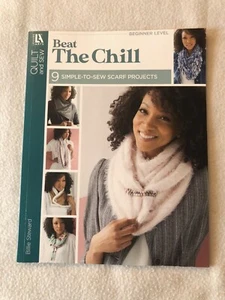 leisure arts Beat the Chill, Sewn Scarfs pattern book - Picture 1 of 4